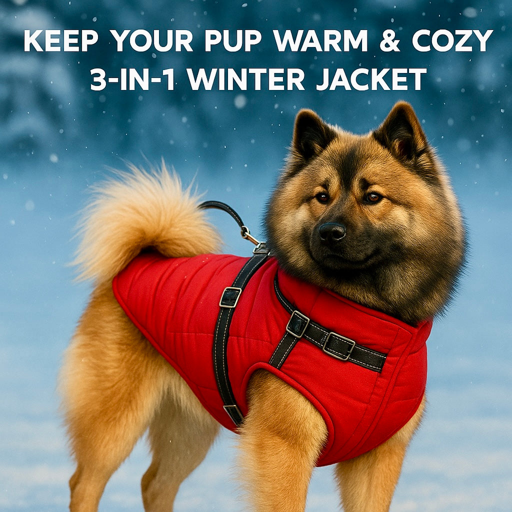 CozyPaw™ 3-in-1 Winter Dog Jacket