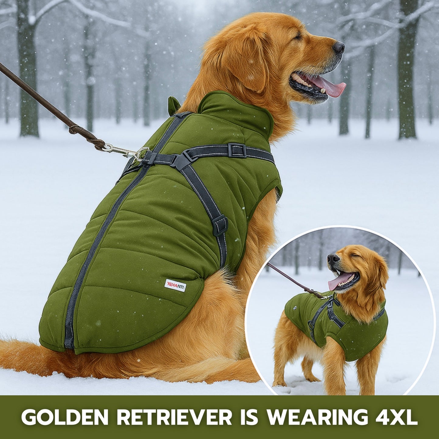 CozyPaw™ 3-in-1 Winter Dog Jacket