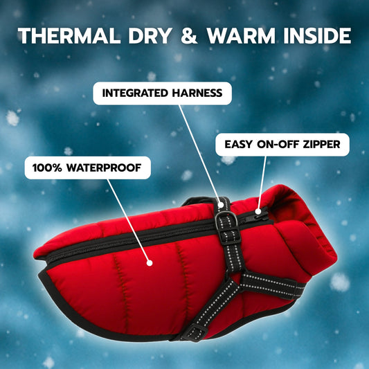 CozyPaw™ 3-in-1 Winter Dog Jacket